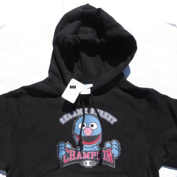 Champion X SESAME STREET Grover Hoodie Men's Small - Picture 3 of 12